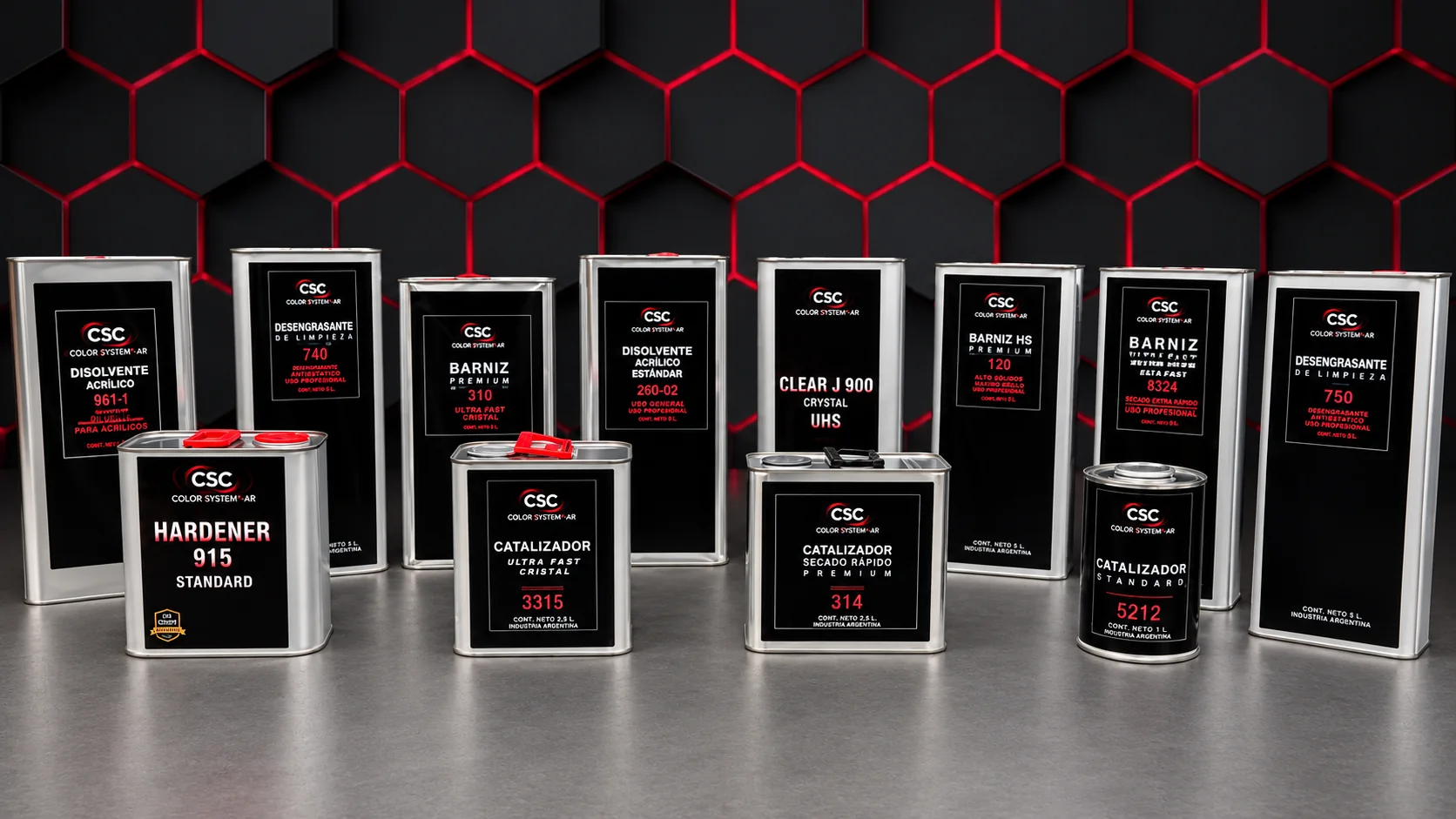 Línea de productos químicos Color System Car